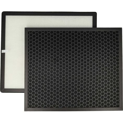 vhbw 2 Part Filter Set Replacement for Levoit LV-PUR131-RF for Air Purifier - activated carbon filter, HEPA filter