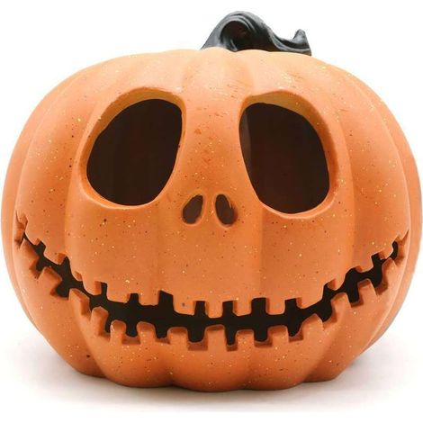 Lanterne citrouille d'Halloween, décoration extérieure citrouille orange 1 (1/5)