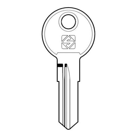 CHIAVE PIATTA EUROLOCKS EU10R SILCA ACCIAIO NICHELATO