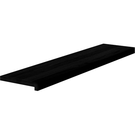 vidaXL Stair Treads 4 pcs Brown Black 110x30x2 cm Solid Wood Oak