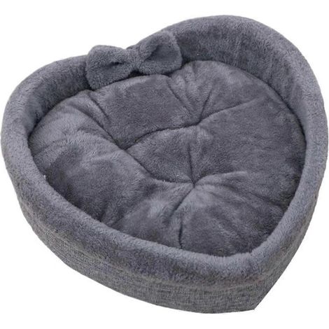 Lit pour chaton en forme de cœur, nid douillet et ergonomique, idéal pour l'hiver en appartement, baie vitrée, dortoir, balcon ou chambre (taille XL). (1/5)
