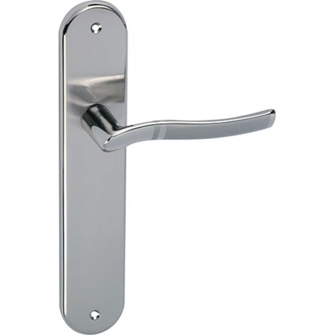 Manilla puerta interior Zamak bicolor ovalada juego 230 (1/5)