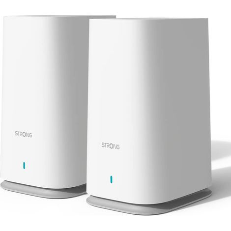 Sistema WiFi mesh Strong ATRIA Mesh 2100 2100 Mbps copertura 200 m² (1/4)