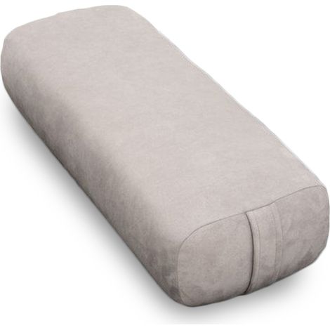 Cuscino per Yoga Allenamento Fitness Microfibra Supporto per Meditazione Grigio (1/3)