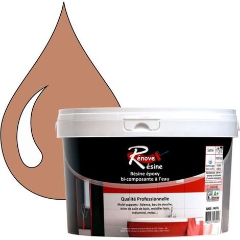 Peinture Résine 0.5L - RAL 3012 - Rouge beige - Mat - Monocouche (1/4)