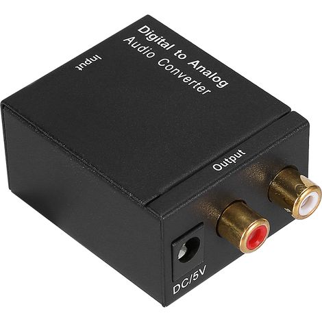 Convertisseur Audio Numérique vers Analogique Optique/Coaxial vers RCA (1/3)