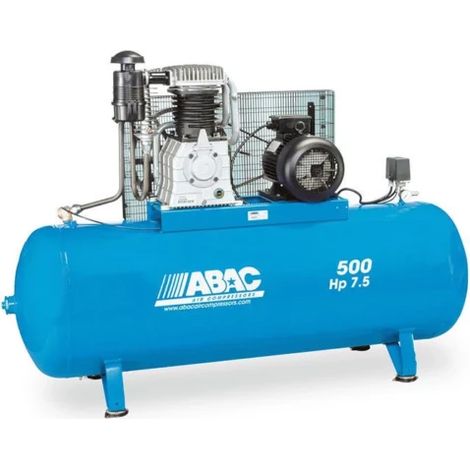 Compresseur d'air ABAC marche lente 500 litres 7,5 CV (1/3)
