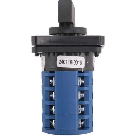 Commutateur rotatif marche-arrêt-marche 3 positions 4 phases 20 A 500 V à double vitesse pour moteur, petit commutateur à cames inverseur LW8-20 (1/5)