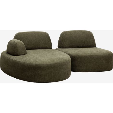 Sofá modular chaise longue izquierdo de 2 piezas tapizado Giorgia SKLUM (1/5)
