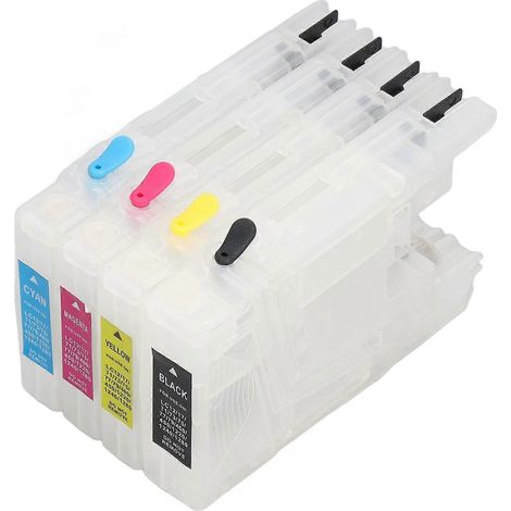 4 cartouches d'encre compatibles, pack de recharge, remplacement pour imprimantes à jet d'encre, noir, cyan, jaune, jaune, jaune, jaune, jaune, jaune.