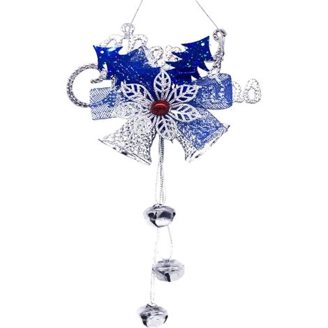 Cloche De Noël Éclairée - Décoration Pour Arbre De Noël Intérieur Extérieur - 30 X 15 X 2 Cm - ABS - Rouge Bleu Jaune - 1 Pièce (1/5)