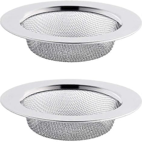 Set mit 2 Edelstahl-Spülbeckensieben, 7,5 cm Abflusssieb, Spülbeckensieb, Küchenspülbeckensieb (1/5)
