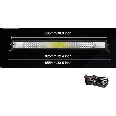 Barra luminosa, fascio luminoso combinato, design impermeabile, cavo dritto da 32 pollici (1/2)
