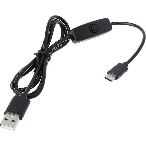 Câble USB avec interrupteur marche/arrêt, câble USB vers Type-C pour lampe/ventilateur USB (1/4)