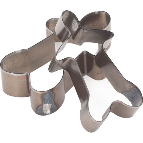 Ensemble de 2 matrices de découpe pour cuir, moules de perforation manuels en acier allié, outils de bricolage en forme de poupée (1/5)