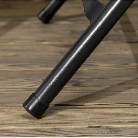 Tisch Esstisch klappbar rund 80 cm Stahl dunkelgrau HAVRYA (1/4)