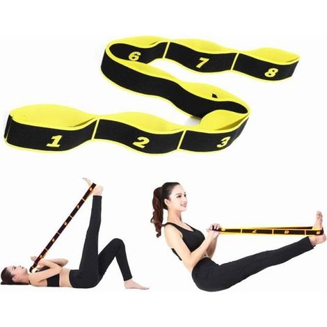Yoga Femmes Ceinture Élastique Musculation Adulte Danse Latine Fitness Gym Corde Jambe Bandes De Résistance Sangle Elastiband Sport (1/4)