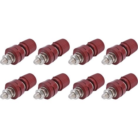 Lot de 10 borniers pour régulateur de tension, bornes de raccordement pour onduleur, vis M6 32 mm, 333 44 mm L 0V-380VRed (1/5)