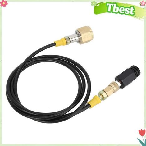 Tuyau De Soude - Adaptateur CO2 W21.8-14 DIN477 - Pour Réservoirs CO2 Grand Format - Longueur 1,5 M - Nylon Haute Pression (1/4)