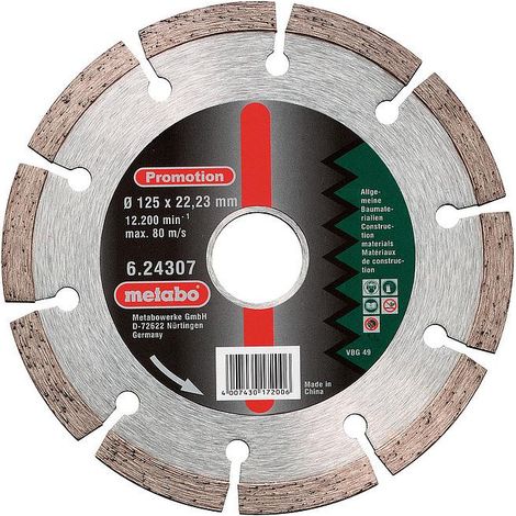 Disque diamant METABO 624306000 - SP - Ø115x22.23mm (1/2)