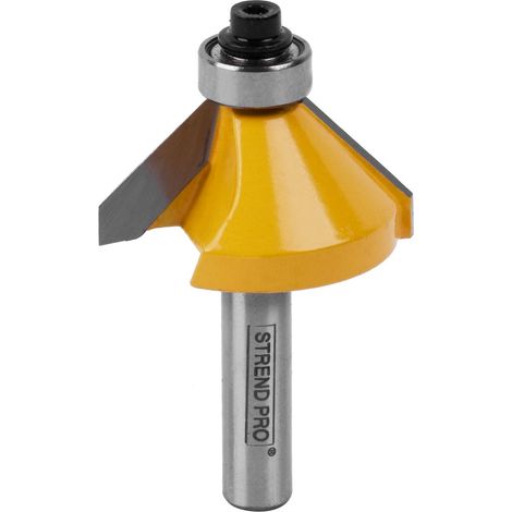 Holzfräser Strend Pro S8 mm, YC0603, Fräser für Oberfräse, D35.50 H15.9, 45° (1/3)