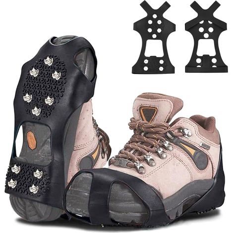 Non-slip shoe covers, snow crampons, suitable for snow and outdoor activities, size S (25-34).