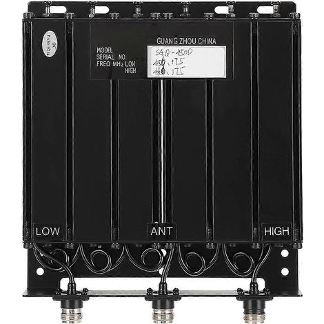 Duplexeur UHF Portable 50W 6 Cavités avec Filtres à Bande Coupée Multiples (TX: 456.175 RX: 466.175) (1/5)