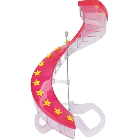 Mangeoire à colibris en plastique transparent, facile à remplir, en spirale, pour jardin. Forme simple en spirale. (1/5)