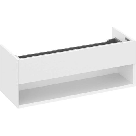 Ravak Lite - Mobile lavabo 120x45x43 cm, 1 cassetto, bianco lucido X000001867