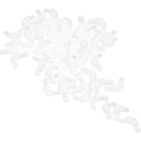 Tube adaptateur pour appareils auditifs BTE, 50 pièces, connecteur et tuyau de rechange, accessoires compatibles, kit d'entretien pour prothèses auditives. (1/5)