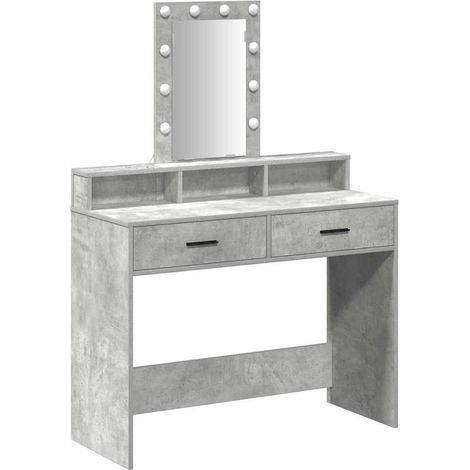 Maison Exclusive - Schminktisch mit Speicher Grau 100 x 41 x 140