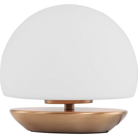 Steinhauer - tischlampe - Ancilla - bronze - glas metall - Ø 17cm (1/10)