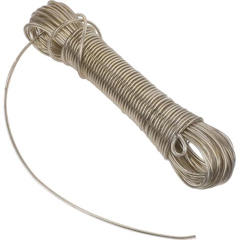Handtüchern PVC Camping Beschichtete 20m Dicke Wäscheleine aus Stahlseil mit 3mm (1/5)