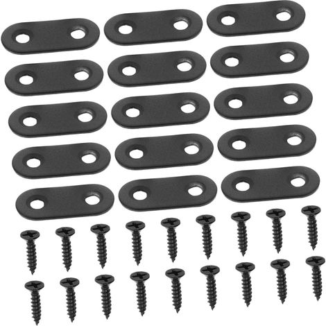 20 Pieces Fasteners Thickened Brackets Straight Bracket Joining Corner