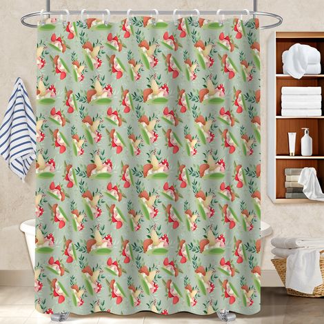 Rideau de douche 180x180 antifongique bâche polyester douche pour salle de bain (1/5)