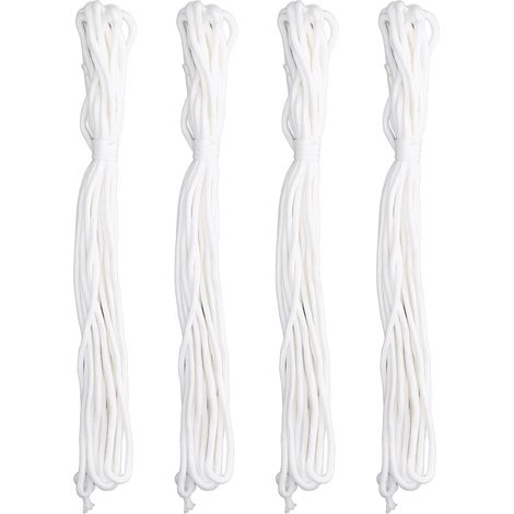 Lot de 4 cordons de mèche en coton auto-arrosants pour plantes en pot d'intérieur et d'extérieur (1/4)