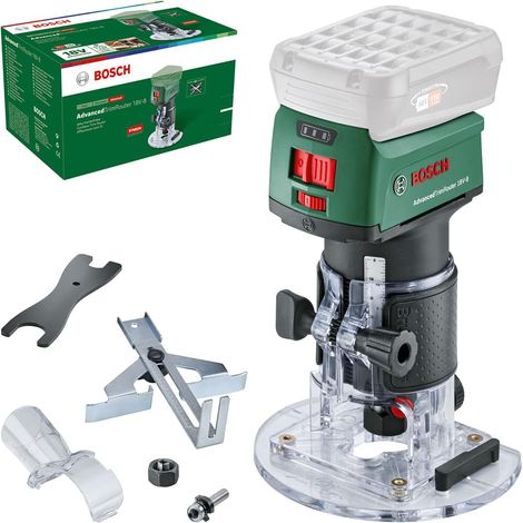 Bosch fresadora de cantos a batería AdvancedTrimRouter 18V-8 (sin batería, sistema de 18 V, motor Brushless sin escobillas)