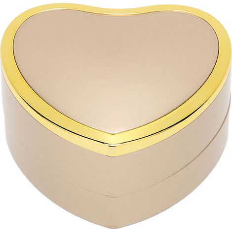 Boîte à bijoux en velours avec éclairage en forme de cœur, idéale pour anniversaire, fiançailles et rangement portable de bagues or.