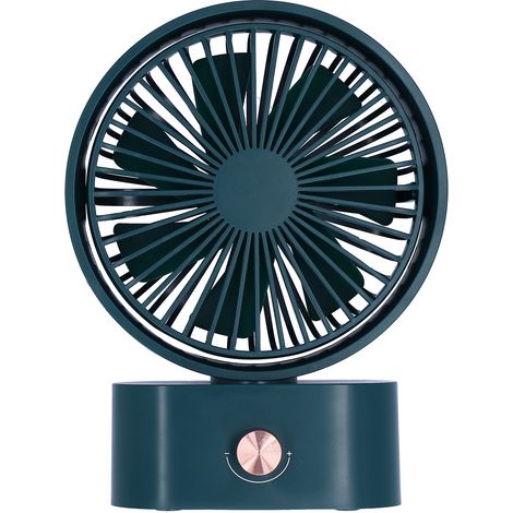 Ventilateur électrique portable à tête oscillante 270°, 10 vitesses, chargement USB, idéal pour la maison (écologique). (1/5)