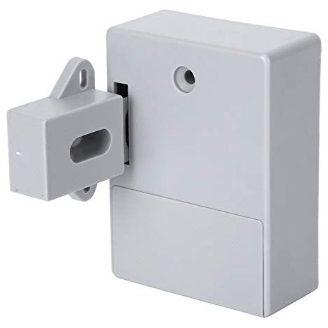 Intelligentes 125-kHz-Schrankschloss, elektronische RFID-Kartenöffnung für Saunabibliotheken, Fabriken und Garderobenbüros – bohrfrei (Grau) (1/4)
