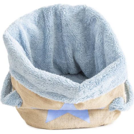Rose - Panier en jute rembourré avec peluche douce pour chats et chiens