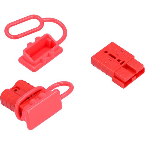 Connecteur rapide de batterie pour treuil de récupération avec poignée 50 A 12-36 V CC Rouge (1/5)