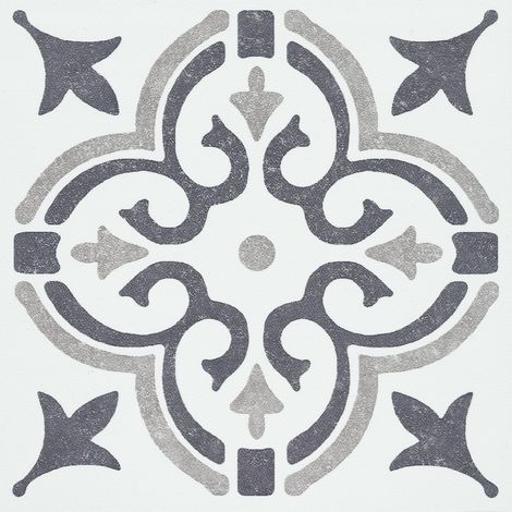 Dalles murales adhésives Jamila Gris Lot de 6 (15 cm x 15 cm) (1/5)