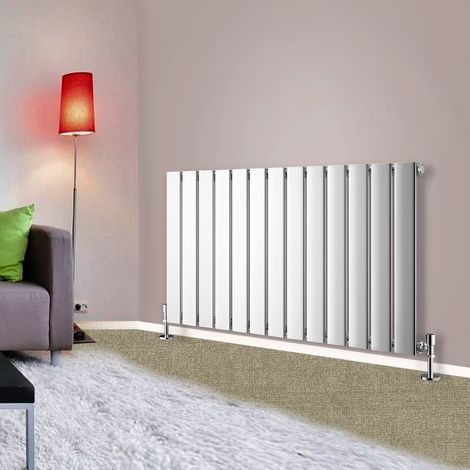 600x884 Horizontal Flat Panel Radiator Bathroom Central Heating Radiators Single Column Chrome (1/4)