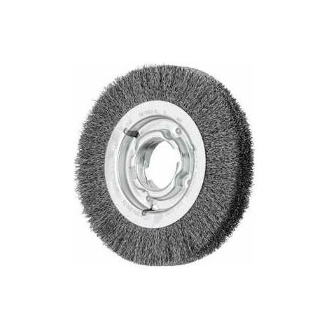 PFERD TOOLS Rundbürste breit ungezopft RBU Ø200x38xvariable Bohrung Stahl-Draht-Ø0,30 Schleifbock (1/4)