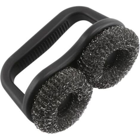 Brosse de Nettoyage pour Barbecue, Outil de Nettoyage de Four en Acier Inoxydable, Brosse Métallique pour Gril, Nettoyeur de Gril en Acier Inoxydable, Nettoyeur de Gril et Grattoir