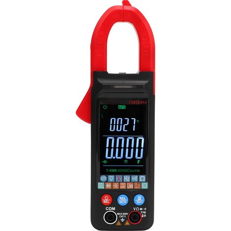 Pince ampèremétrique numérique à sélection automatique de gamme, voltmètre AC/DC, testeur de courant intelligent, multimètre NCV pour la mesure