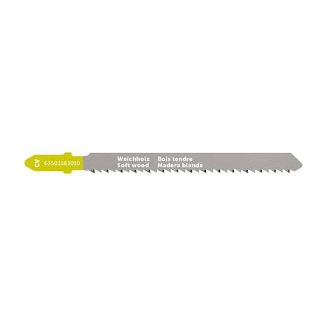 Lama per seghetto alternativo Fein cv 75 t2.5 sw taglio legno 5 pezzi