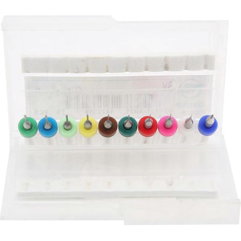10-teiliges Set mit PCB-Bohrern, geradem Griff und Spiralbohrern aus Wolframstahl, Mini-Stanzwerkzeug, 0,1–1,0 mm
