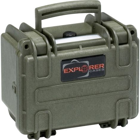 Explorer Cases Outdoor Koffer  1913.G green with pick & pluck foam  (B x H x T) 19 x 13 x 14 cm Oliv